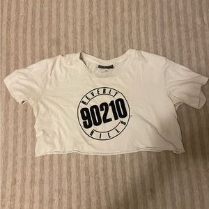 90210 crop tee